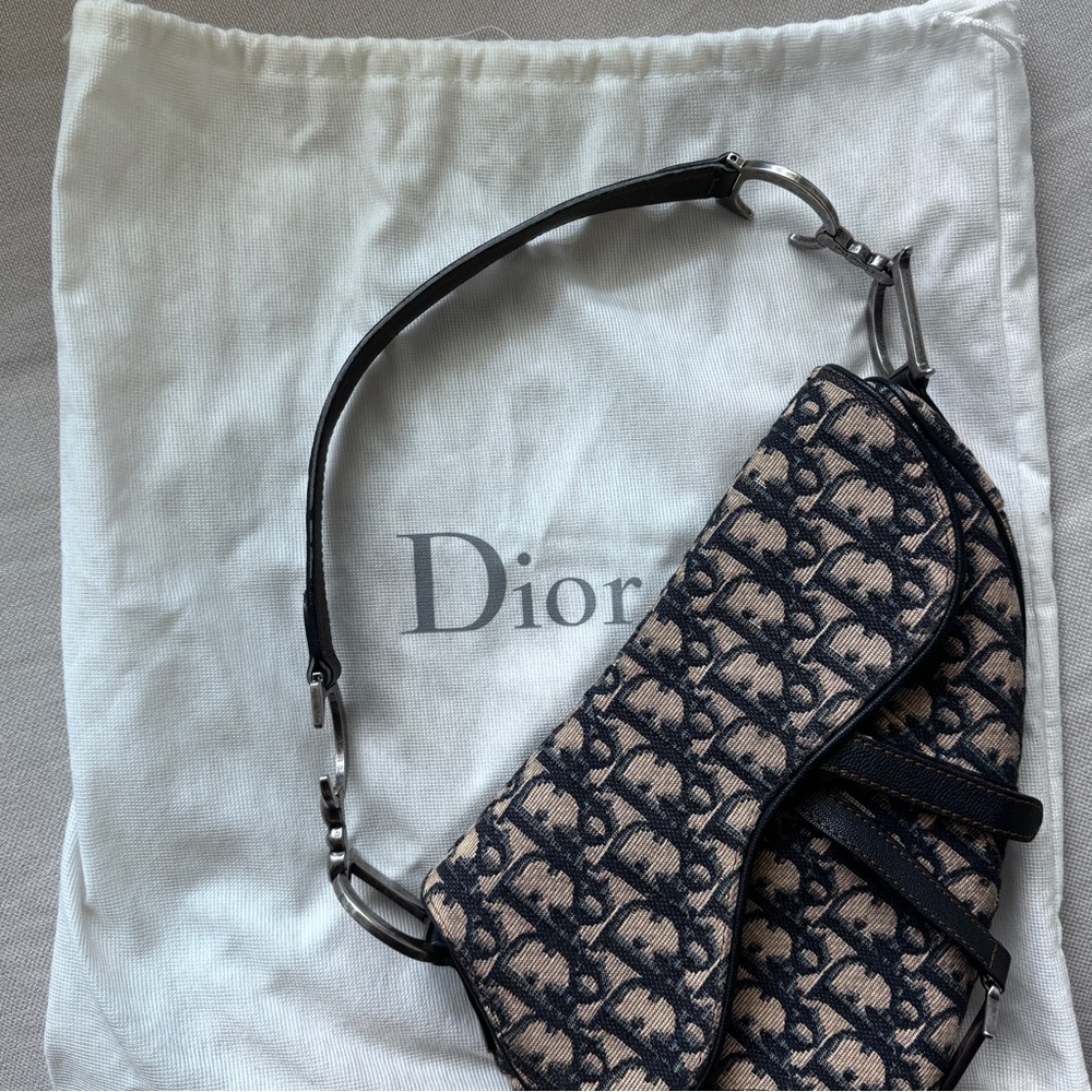 VINTAGE🤎Dior🤎Oblique Saddle Bag - Picture 12 of 14